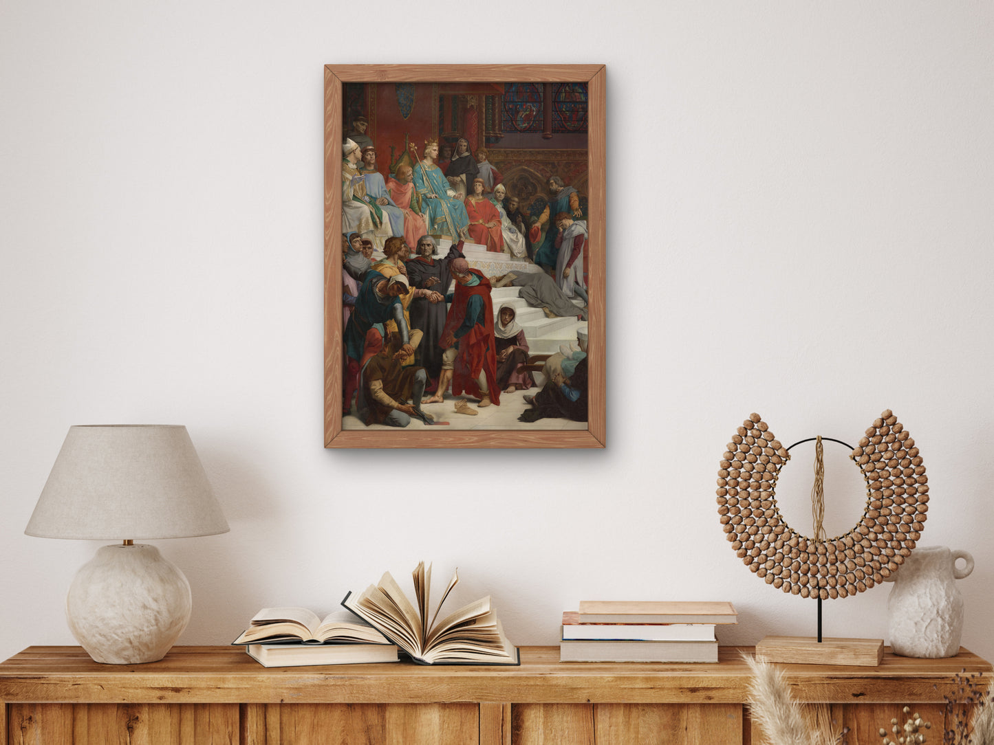 Saint Louis Dispensing Justice by Alexandre Cabanel 1874, Wall Art Print, Fine Art Reproduction, Museum Quality Decor, Poster