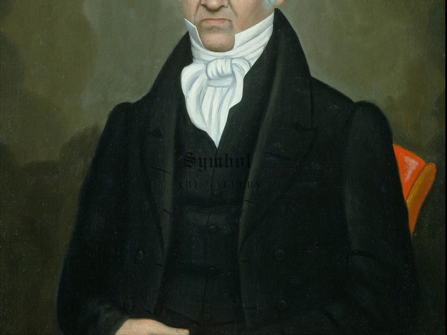 Mr. Pease by Erastus Salisbury Field 1837, Wall Art Print, Fine Art Reproduction, Museum Quality Decor, Poster