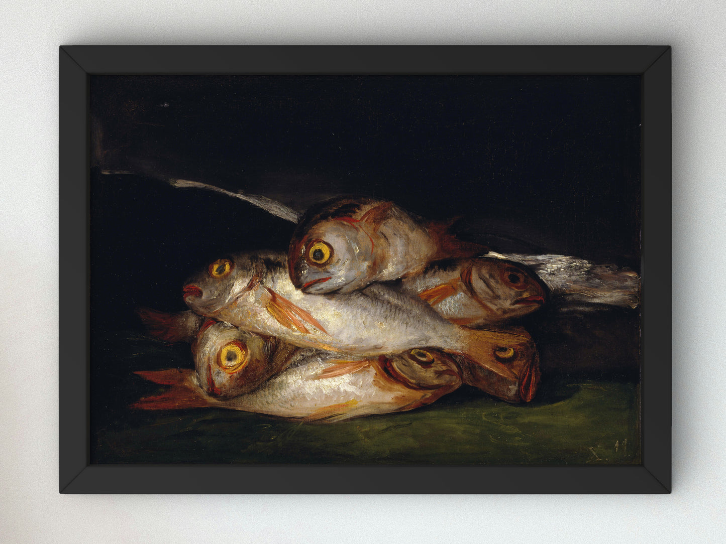 Still Life with Golden Bream by Francisco de Goya, Wall Art Print, Fine Art Reproduction, Museum Quality Decor, Poster