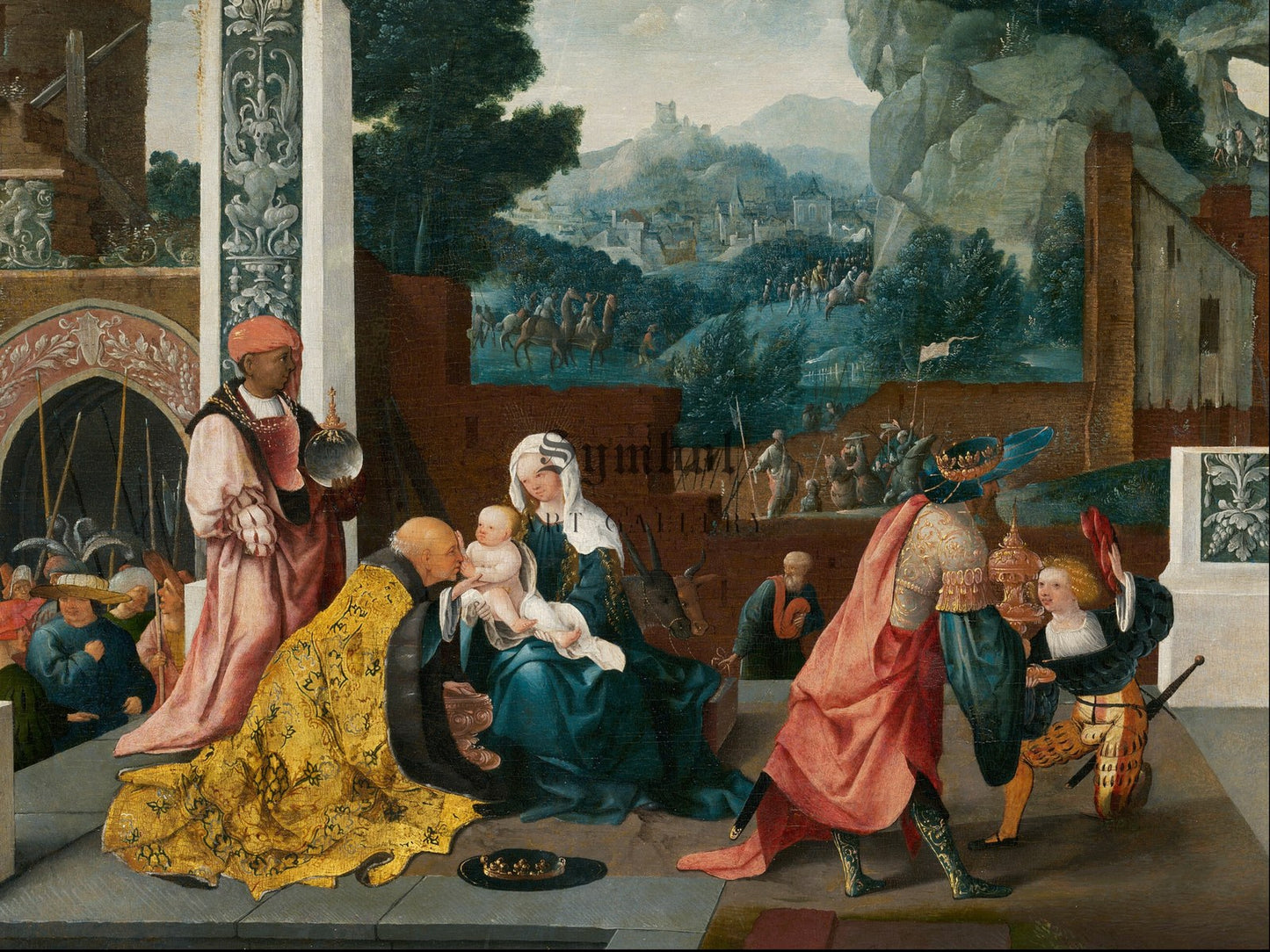 Adoration of the Magi by Jan van Scorel 1519, Wall Art Print, Fine Art Reproduction, Museum Quality Decor, Poster