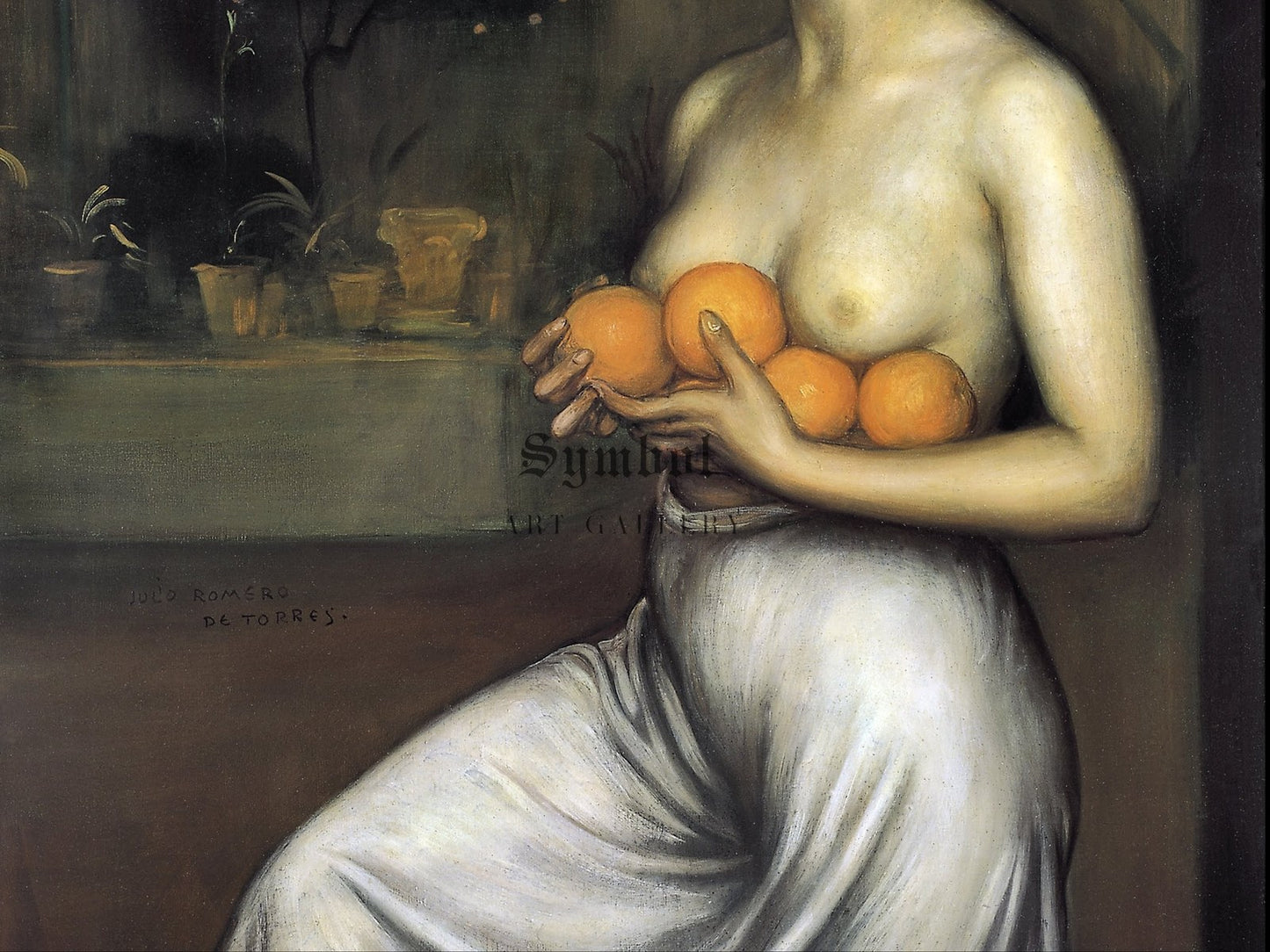 Oranges and Lemons by Julio Romero de Torres 1925, Wall Art Print, Fine Art Reproduction, Museum Quality Decor, Poster