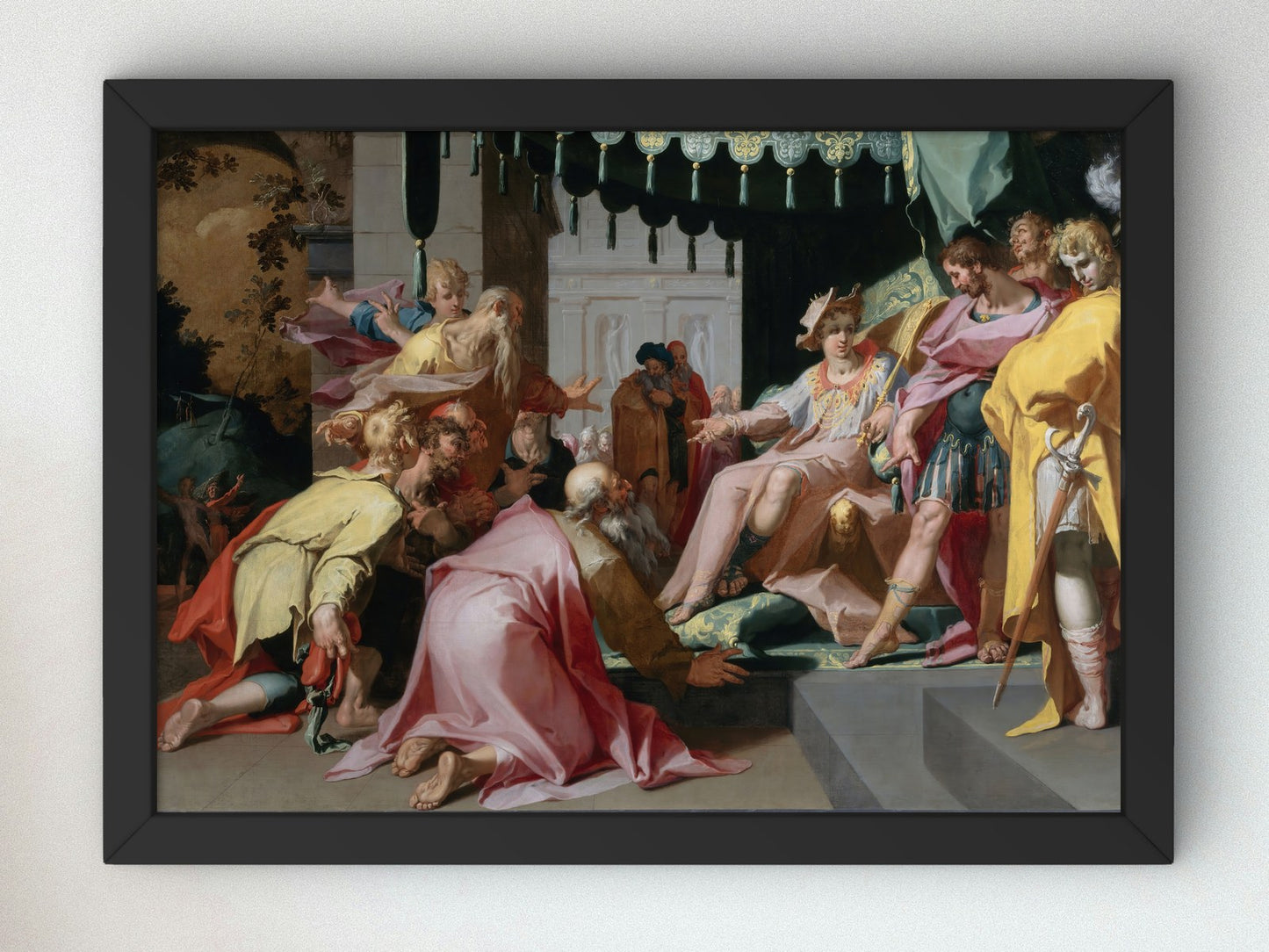 Joseph and His Brothers by Abraham Bloemaert 1595, Wall Art Print, Fine Art Reproduction, Museum Quality Decor, Poster