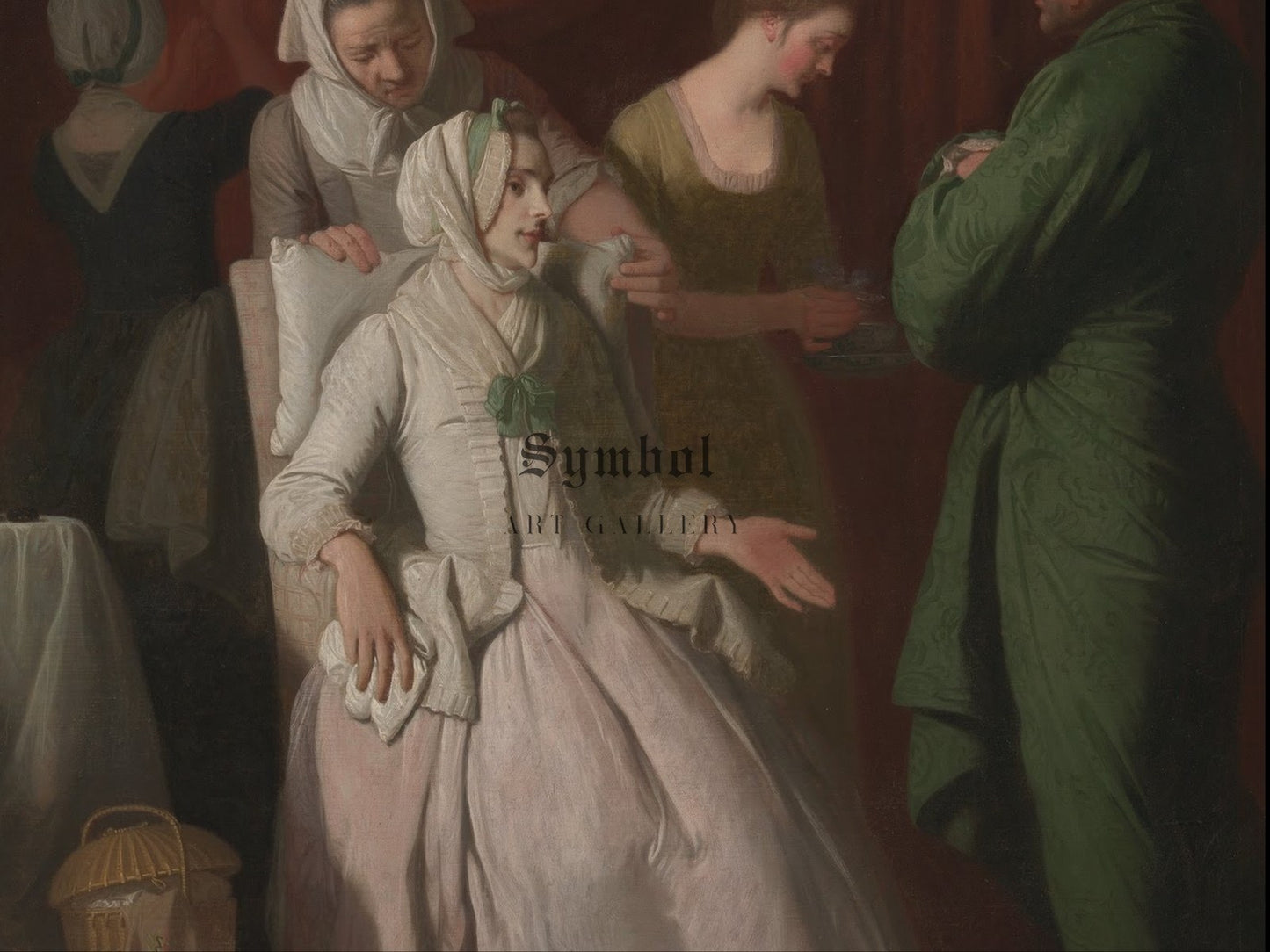 The Virtuous Comforted by Sympathy by Edward Penny 1774, Wall Art Print, Fine Art Reproduction, Museum Quality Decor, Poster