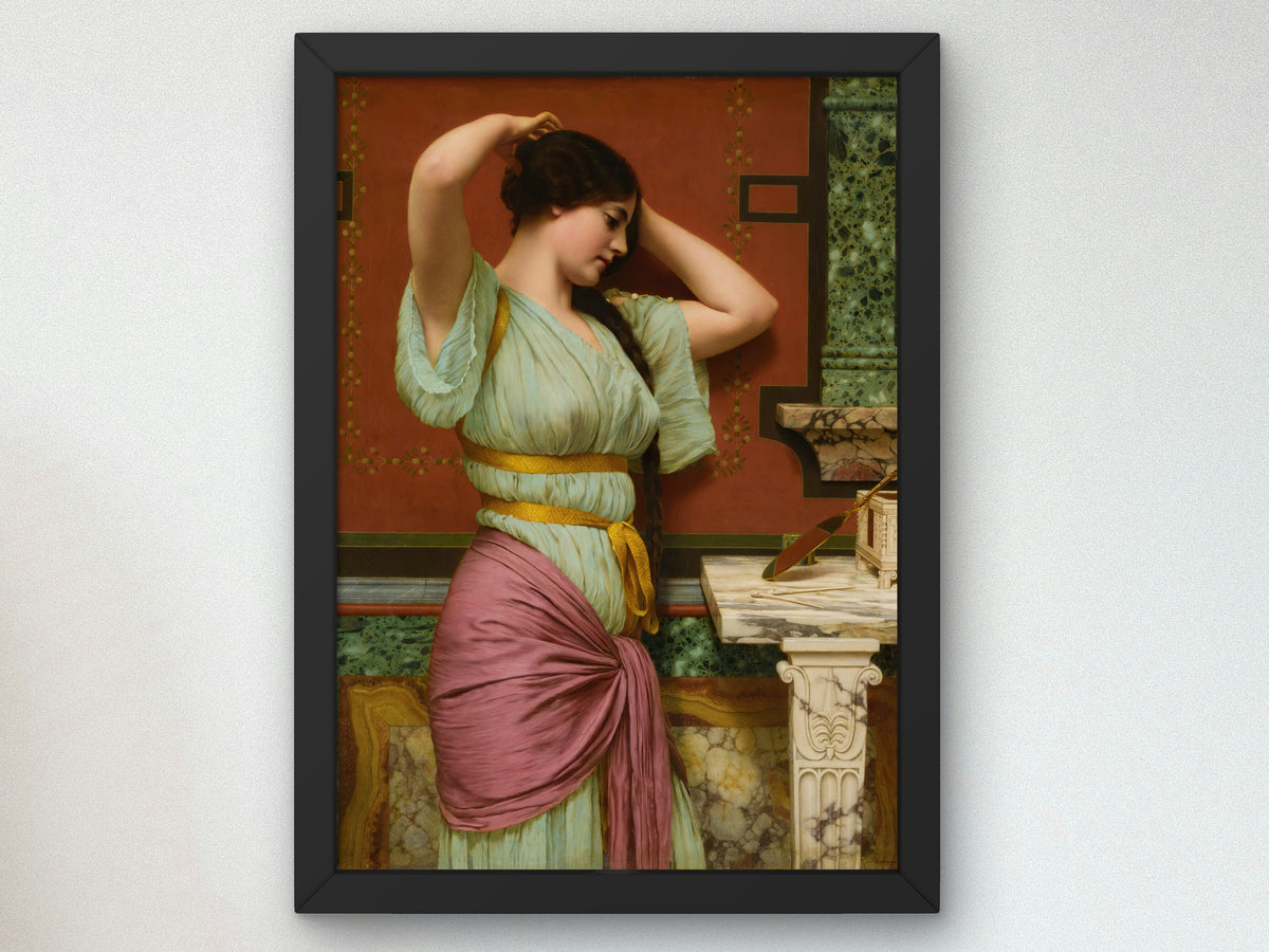 Julia by John William Godward 1914, Wall Art Print, Fine Art Reproduction, Museum Quality Decor, Poster