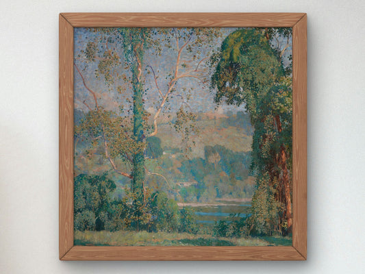 Vineclad Trees by Daniel Garber 1916, Wall Art Print, Fine Art Reproduction, Museum Quality Decor, Poster