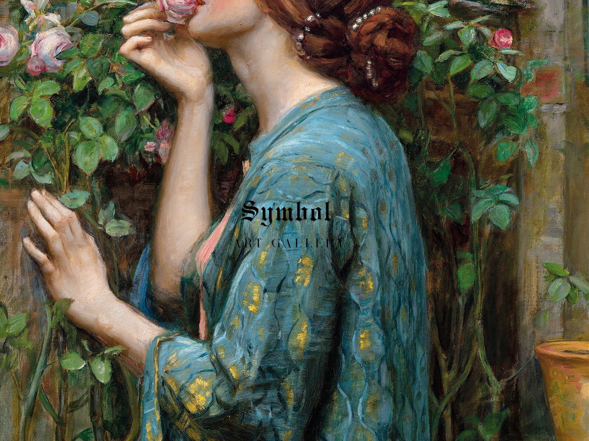 The Soul of the Rose by John William Waterhouse 1908, Wall Art Print, Fine Art Reproduction, Museum Quality Decor, Poster