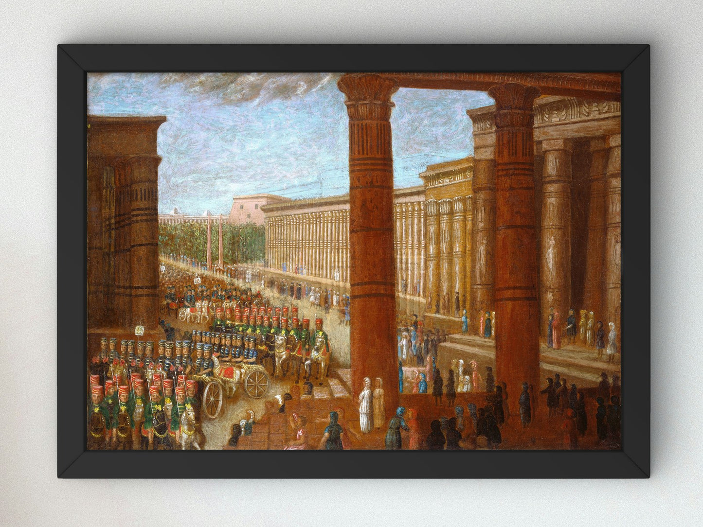 Pharaoh's Army Marching by Erastus Salisbury Field 1872, Wall Art Print, Fine Art Reproduction, Museum Quality Decor, Poster