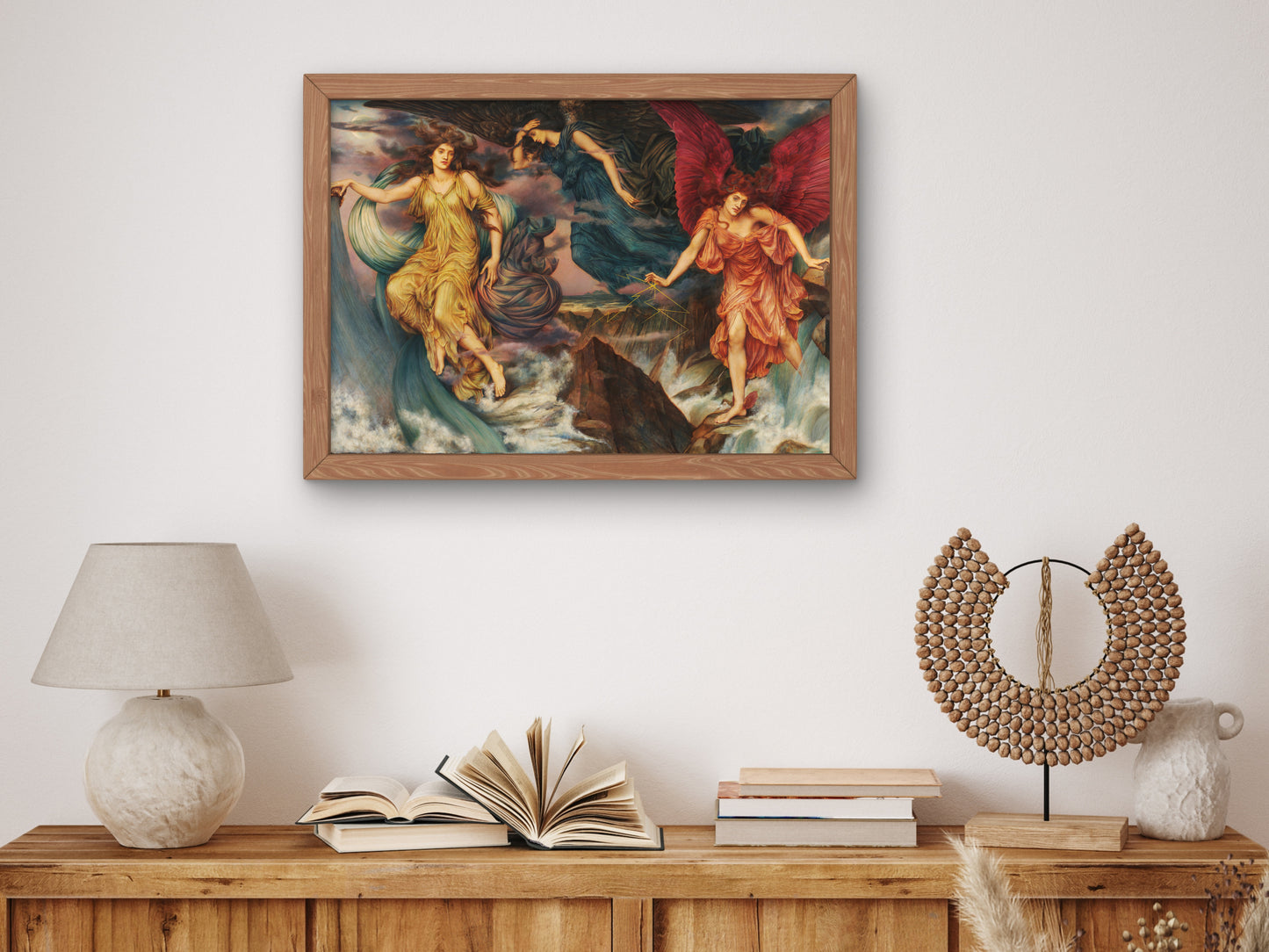 The Storm Spirits by Evelyn De Morgan 1900, Wall Art Print, Fine Art Reproduction, Museum Quality Decor, Poster
