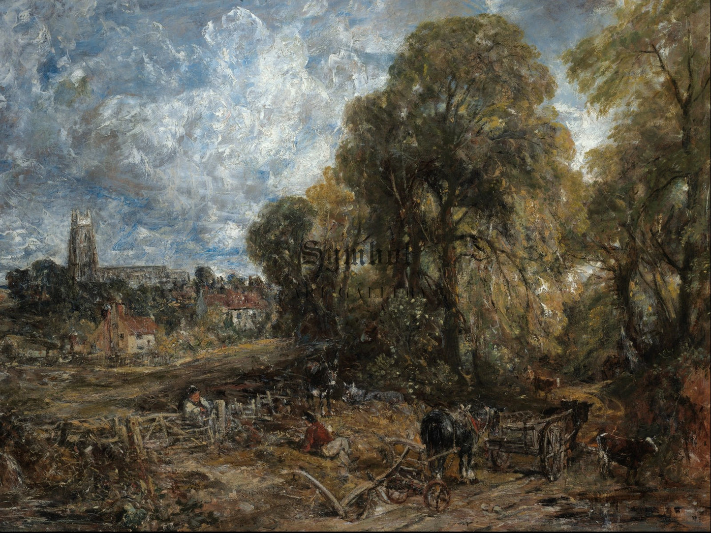 Stoke by Nayland by John Constable 1836, Wall Art Print, Fine Art Reproduction, Museum Quality Decor, Poster