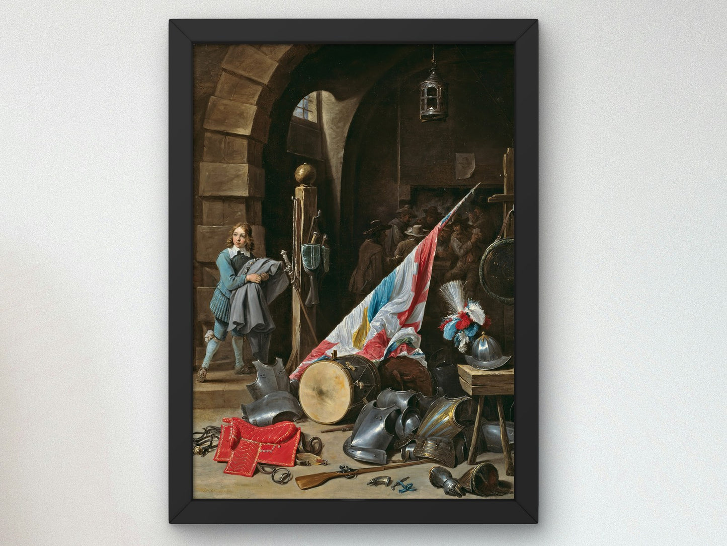 The Guardhouse by David Teniers the Younger 1645, Wall Art Print, Fine Art Reproduction, Museum Quality Decor, Poster