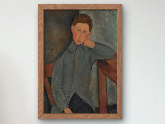 The Boy by Amedeo Modigliani 1919, Wall Art Print, Fine Art Reproduction, Museum Quality Decor, Poster