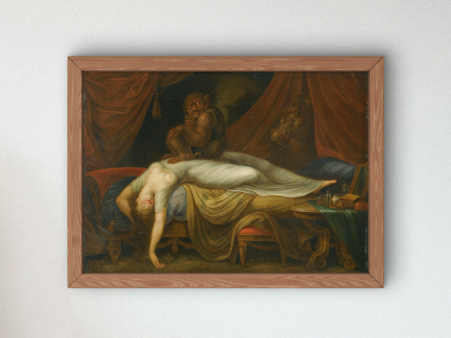 The Nightmare by Johann Heinrich Füssli 1781, Wall Art Print, Fine Art Reproduction, Museum Quality Decor, Poster