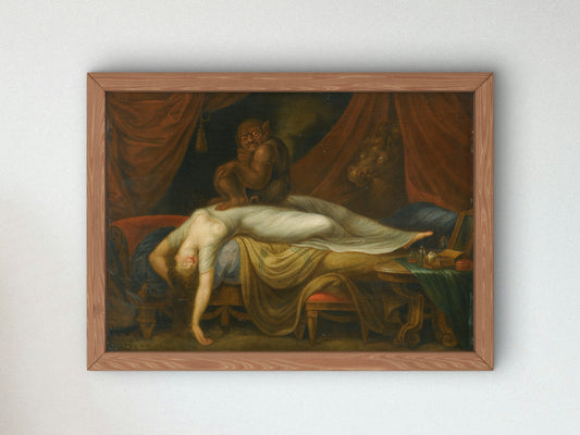 The Nightmare by Johann Heinrich Füssli 1781, Wall Art Print, Fine Art Reproduction, Museum Quality Decor, Poster