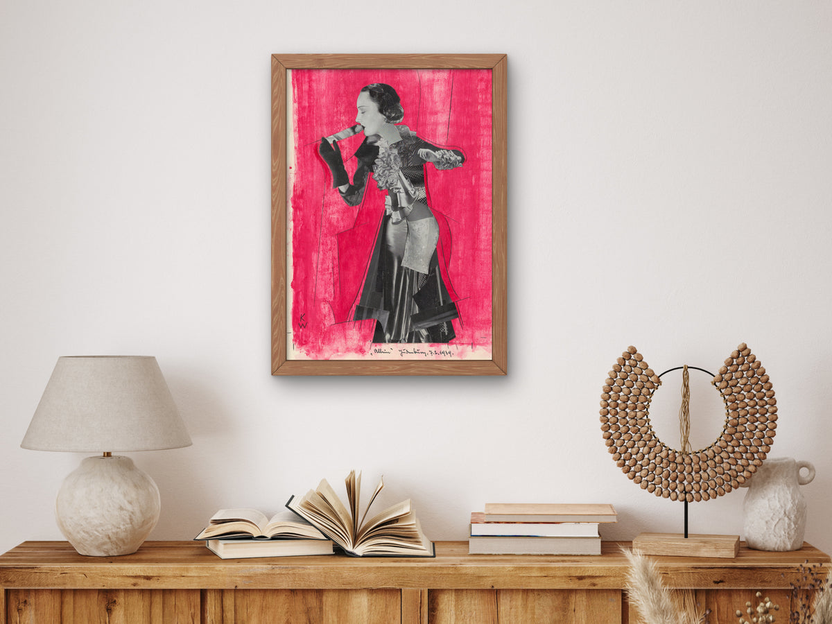 Allein by Karl Wiener 1939, Wall Art Print, Fine Art Reproduction, Museum Quality Decor, Poster