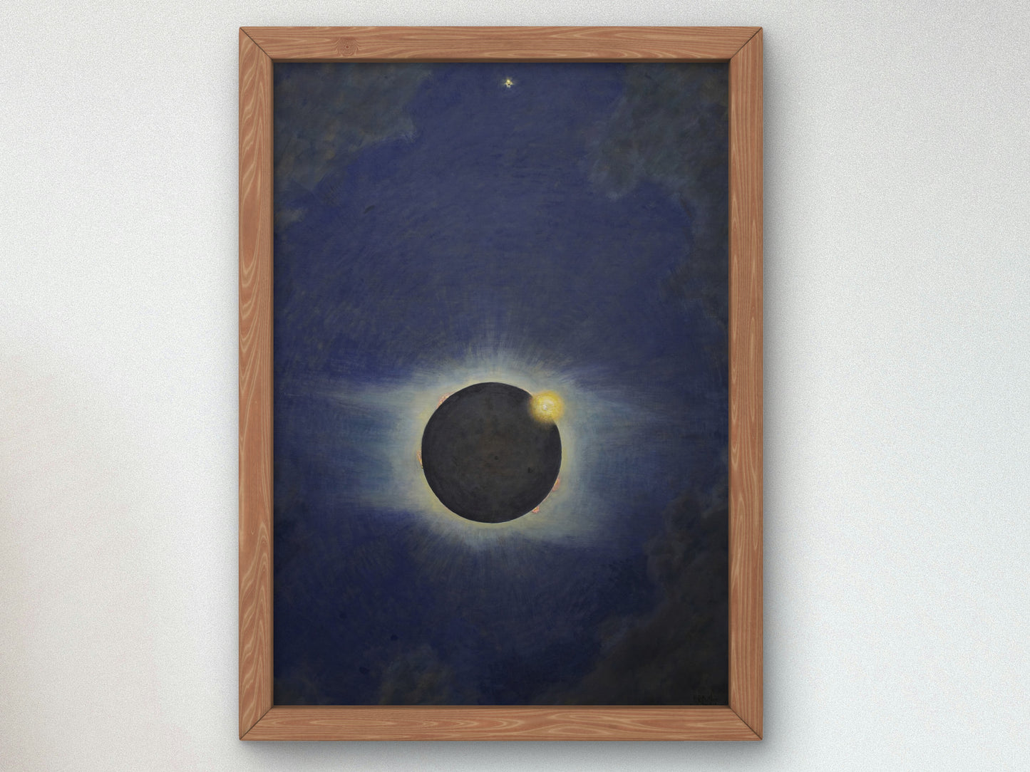 Solar Eclipse, Lompoc by Howard Russell Butler 1923, Wall Art Print, Fine Art Reproduction, Museum Quality Decor, Poster
