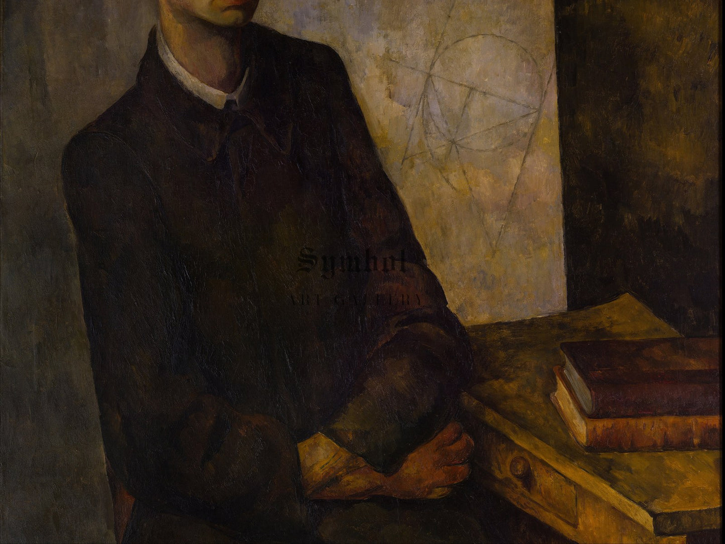 The Mathematician by Diego Rivera 1919, Wall Art Print, Fine Art Reproduction, Museum Quality Decor, Poster