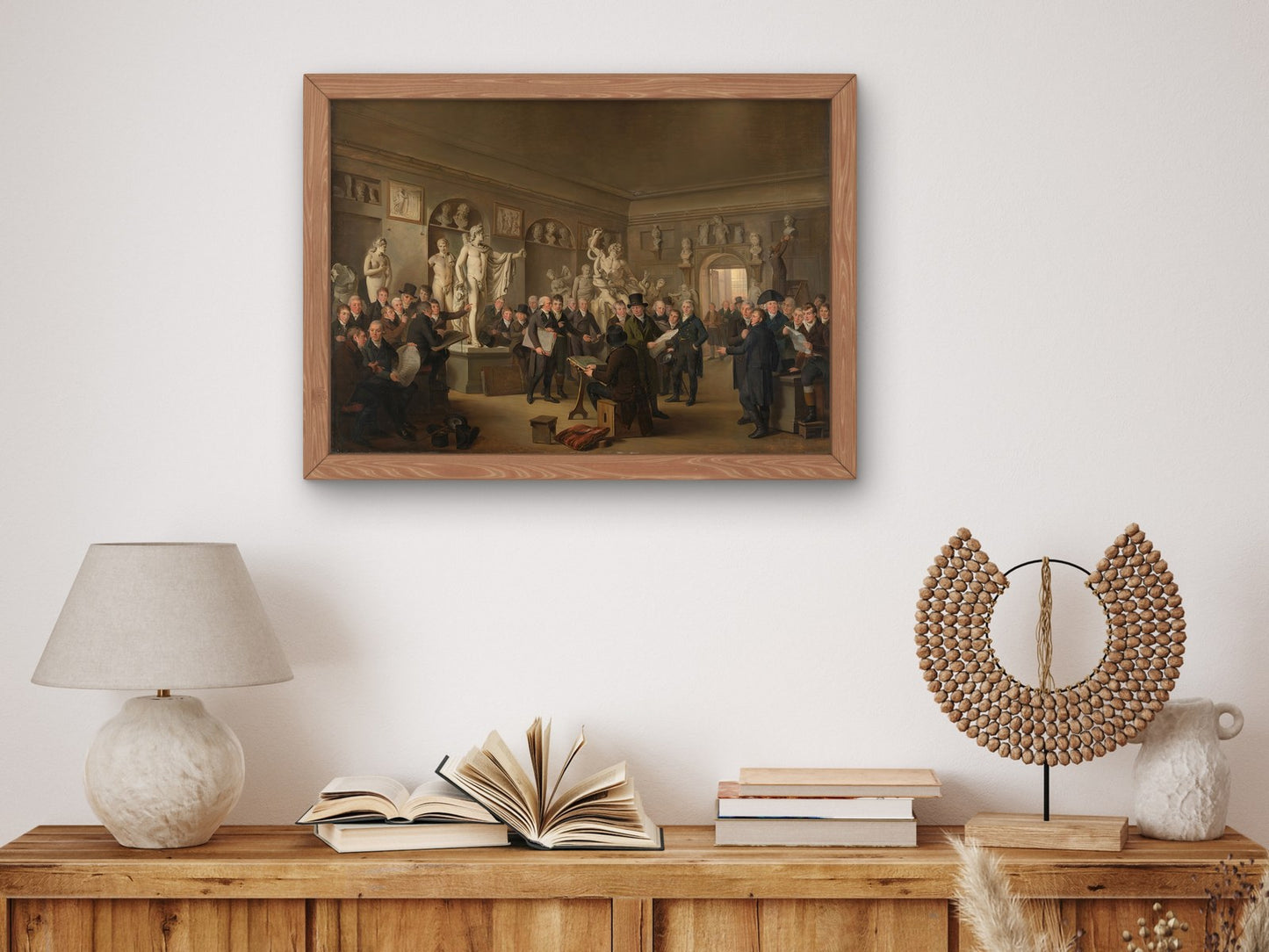 The Sculpture Gallery of the Felix Meritis Society by Adriaan de Lelie 1806, Wall Art Print, Fine Art Reproduction, Museum Quality Decor