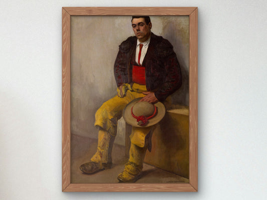 El Picador by Diego Rivera 1909, Wall Art Print, Fine Art Reproduction, Museum Quality Decor, Poster