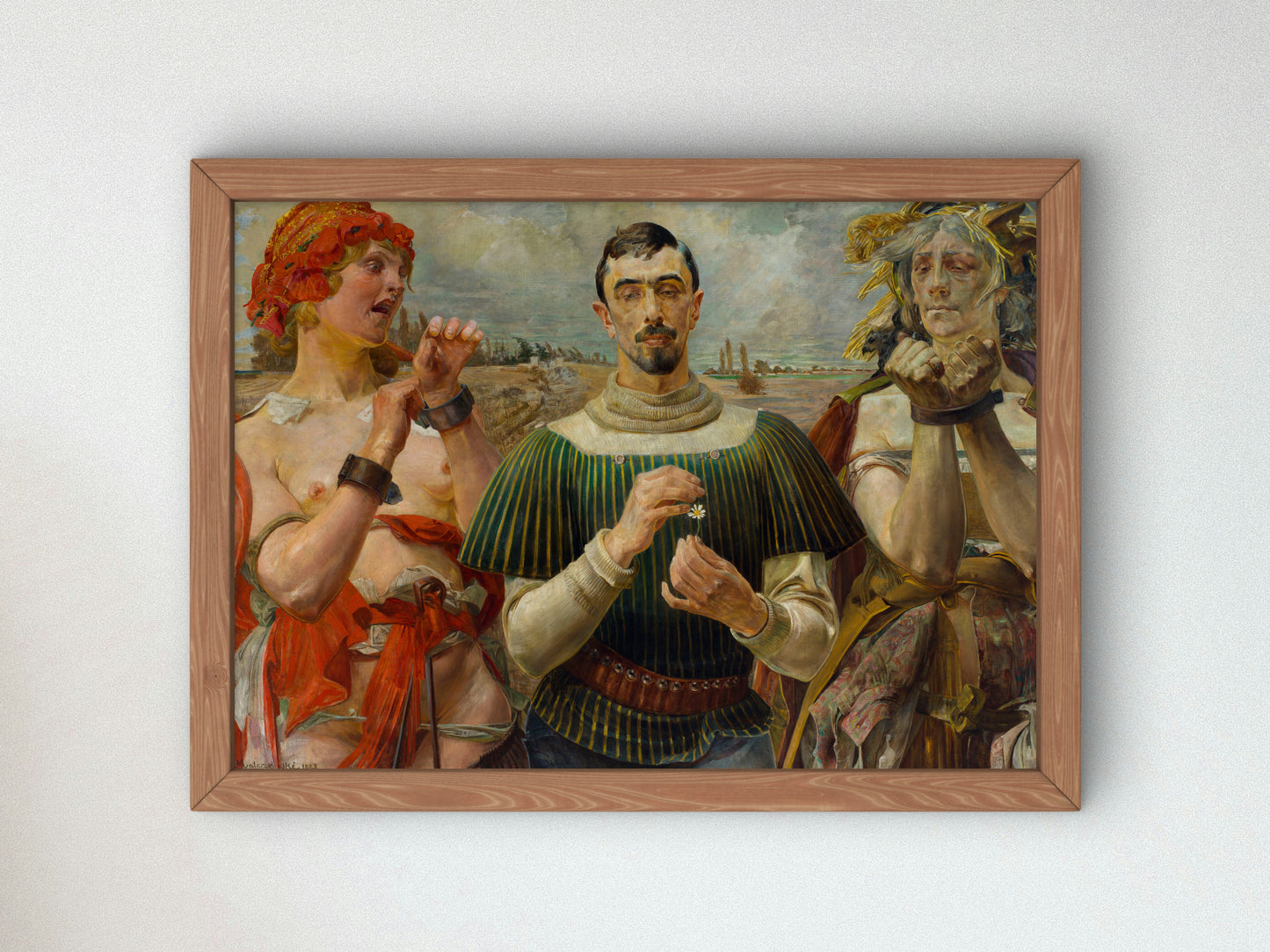 Polish Hamlet by Jacek Malczewski 1903, Wall Art Print, Fine Art Reproduction, Museum Quality Decor, Poster