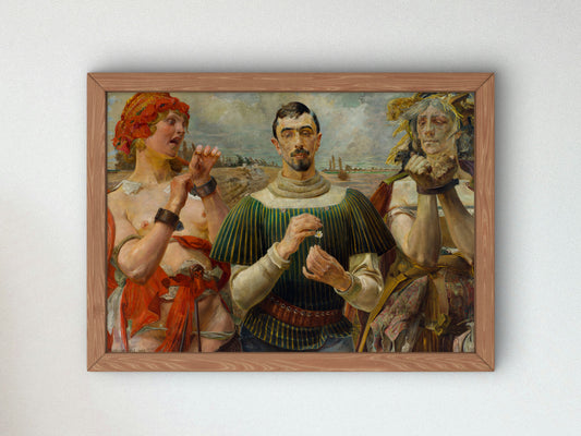 Polish Hamlet by Jacek Malczewski 1903, Wall Art Print, Fine Art Reproduction, Museum Quality Decor, Poster
