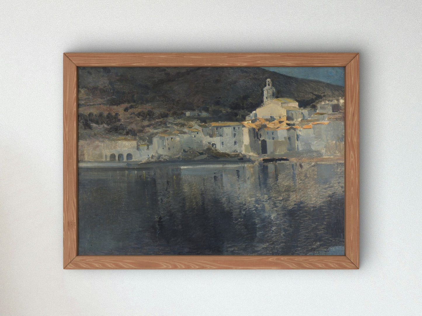 View of Cadaqués by Eliseo Meifrén 1910, Wall Art Print, Fine Art Reproduction, Museum Quality Decor, Poster
