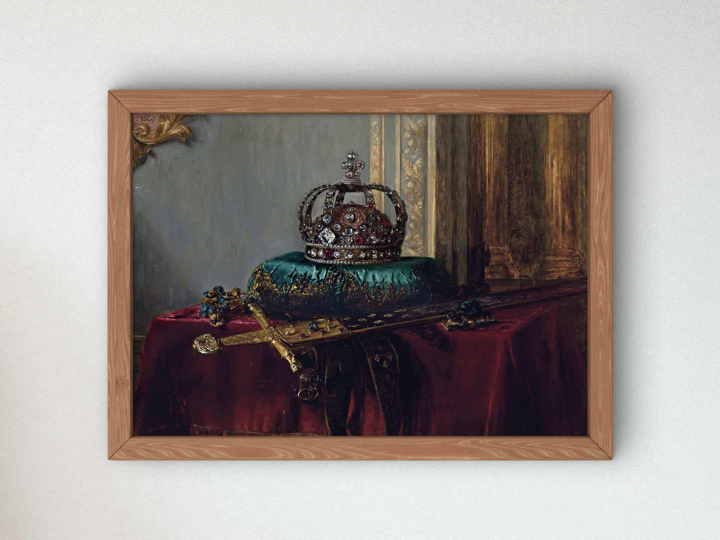 Crown Jewels by Blaise Alexandre Desgoffe 1832, Wall Art Print, Fine Art Reproduction, Museum Quality Decor, Poster