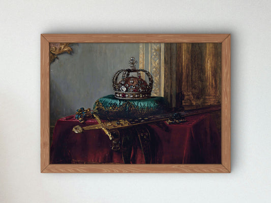 Crown Jewels by Blaise Alexandre Desgoffe 1832, Wall Art Print, Fine Art Reproduction, Museum Quality Decor, Poster