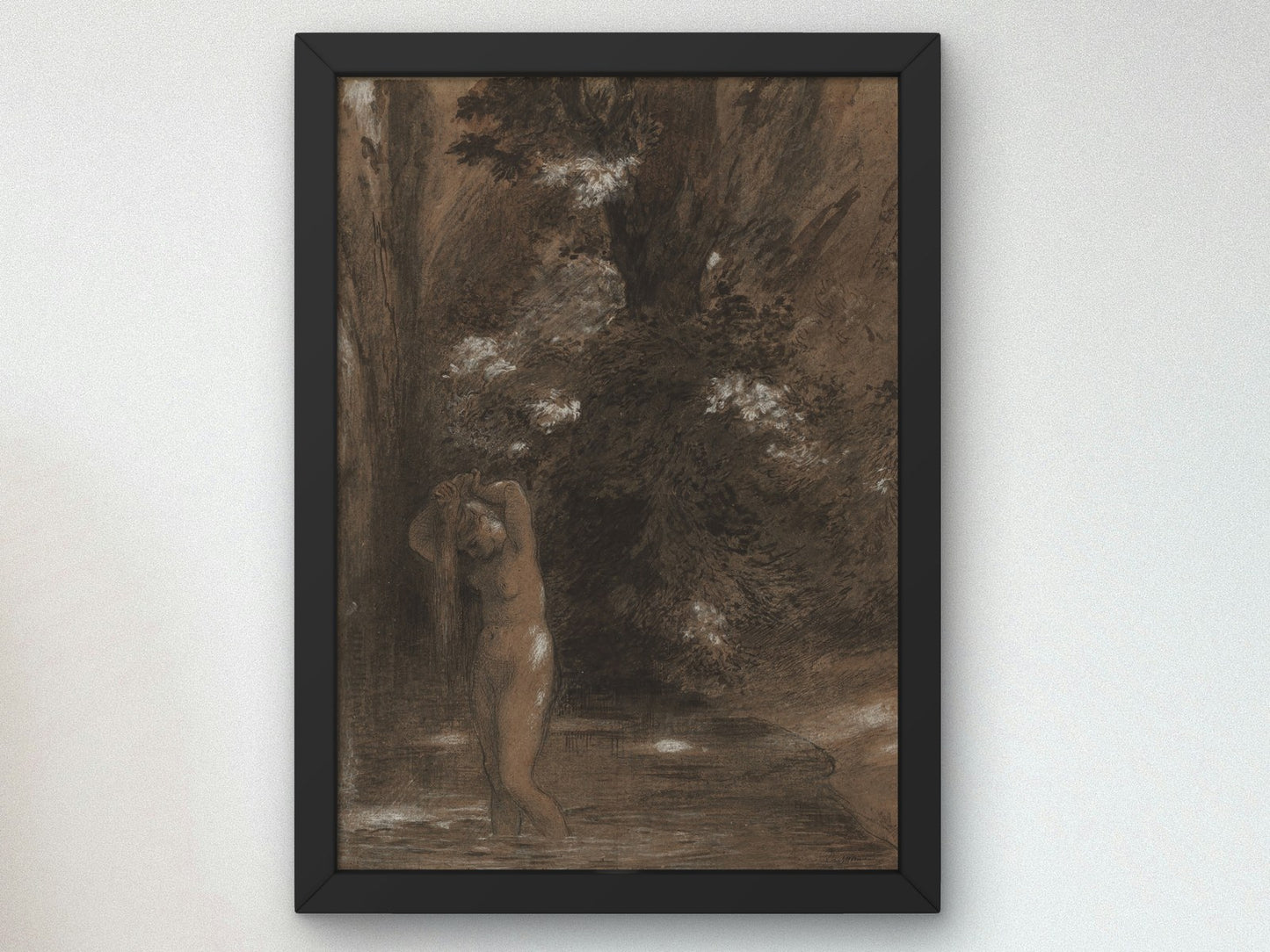 The Bath by Félix Bracquemond 1900, Wall Art Print, Fine Art Reproduction, Museum Quality Decor, Poster
