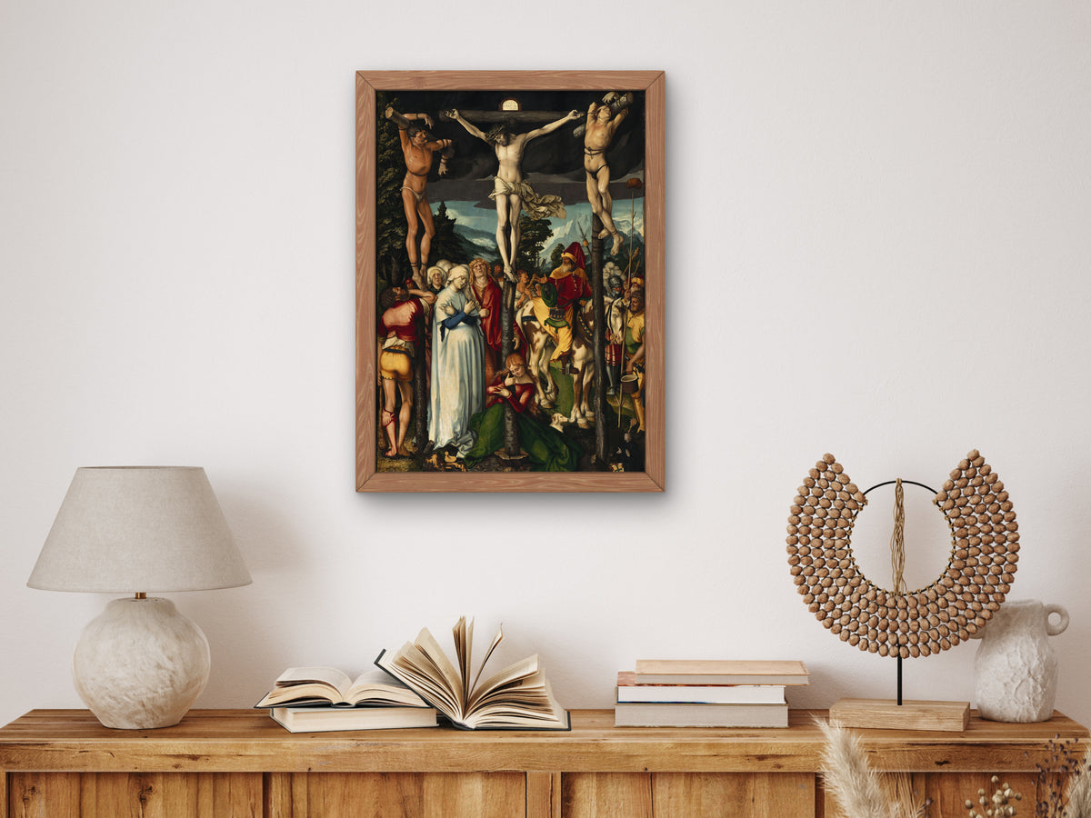The Crucifixion of Christ by Hans Baldung 1512, Wall Art Print, Fine Art Reproduction, Museum Quality Decor, Poster