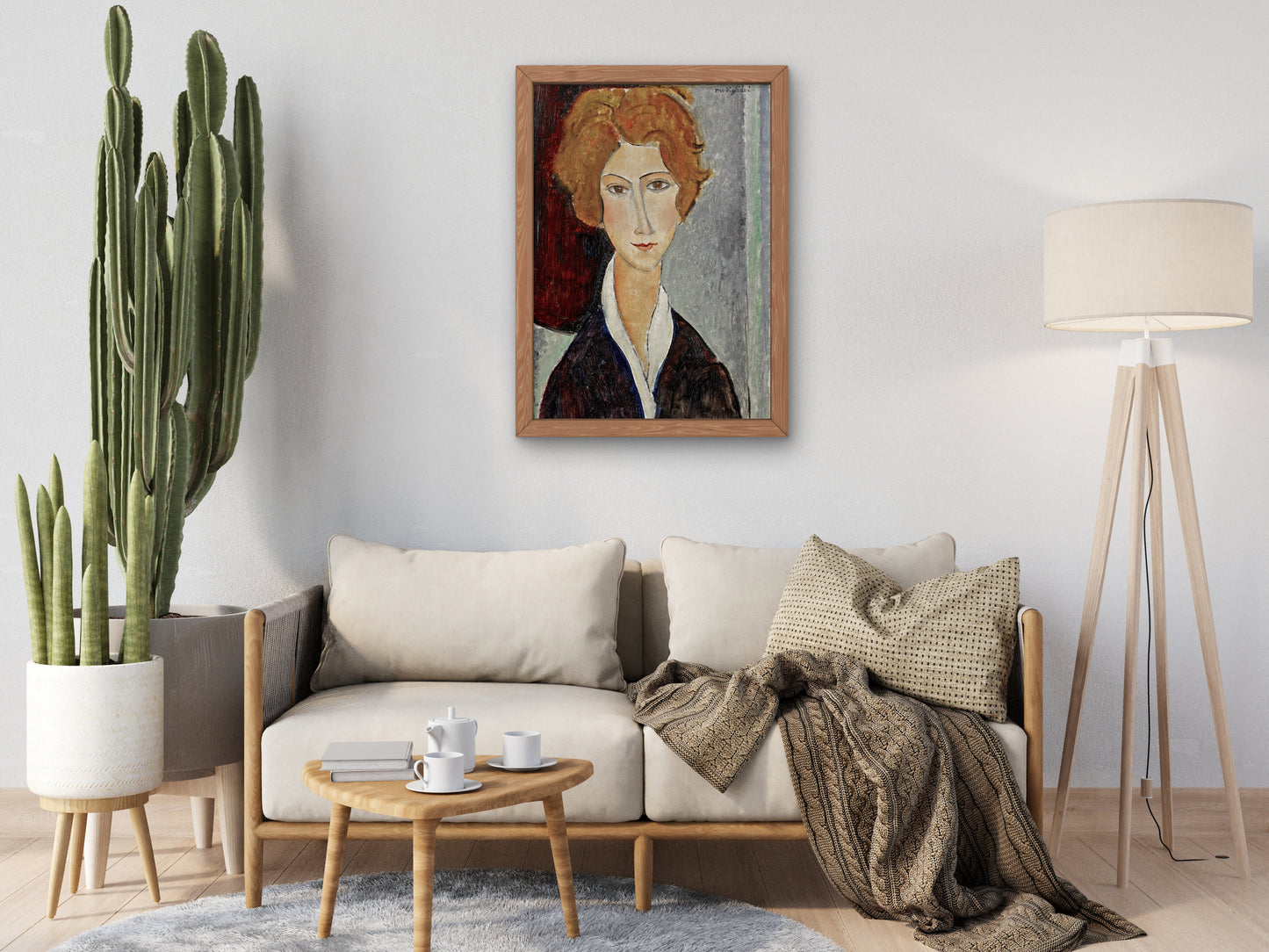Portrait of a Woman by Amedeo Modigliani, Wall Art Print, Fine Art Reproduction, Museum Quality Decor, Poster