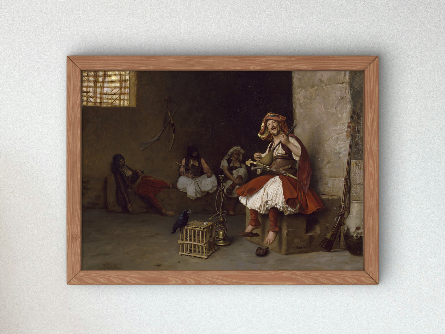 Bashi Bazouk Singing by Jean Léon Gérôme 1868, Wall Art Print, Fine Art Reproduction, Museum Quality Decor, Poster