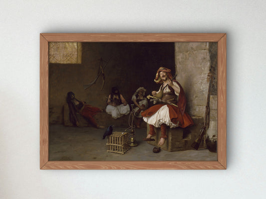 Bashi Bazouk Singing by Jean Léon Gérôme 1868, Wall Art Print, Fine Art Reproduction, Museum Quality Decor, Poster