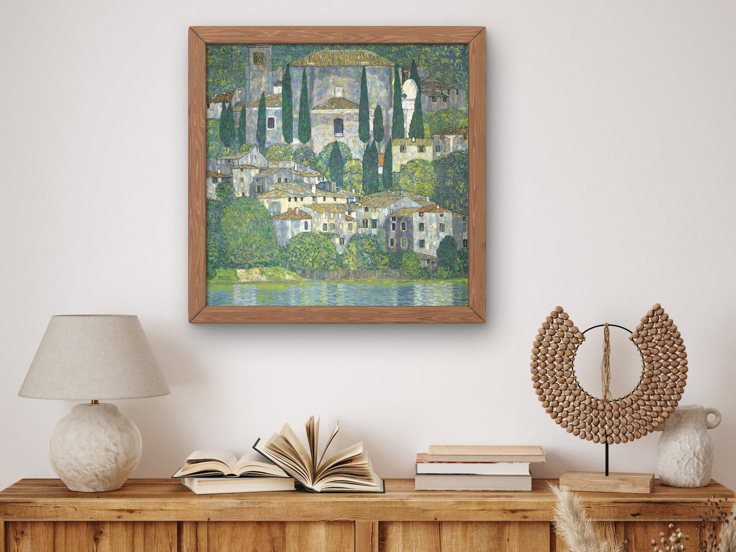 Church in Cassone by Gustav Klimt 1913, Wall Art Print, Fine Art Reproduction, Museum Quality Decor, Poster