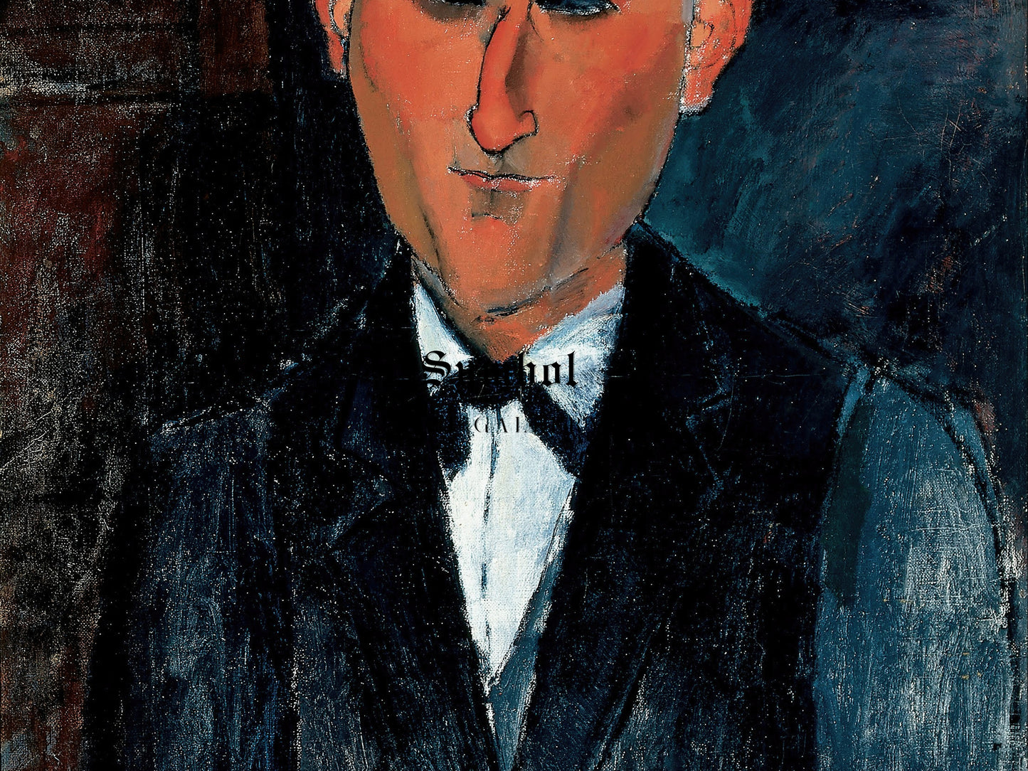 Max Jacob by Amedeo Modigliani 1911, Wall Art Print, Fine Art Reproduction, Museum Quality Decor, Poster