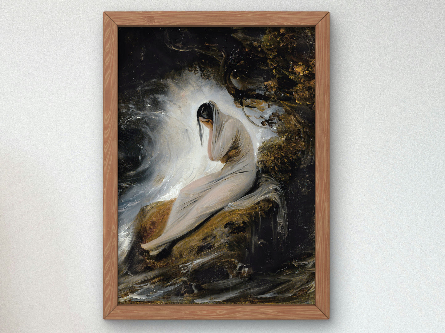 The Maiden's Lament by Horace Vernet, Wall Art Print, Fine Art Reproduction, Museum Quality Decor, Poster