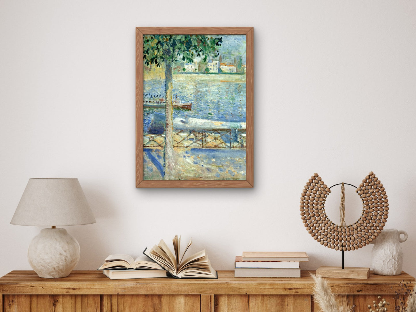 The Seine at Saint Cloud by Edvard Munch 1890, Wall Art Print, Fine Art Reproduction, Museum Quality Decor, Poster