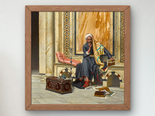 The Scribe by Ludwig Deutsch 1894, Wall Art Print, Fine Art Reproduction, Museum Quality Decor, Poster