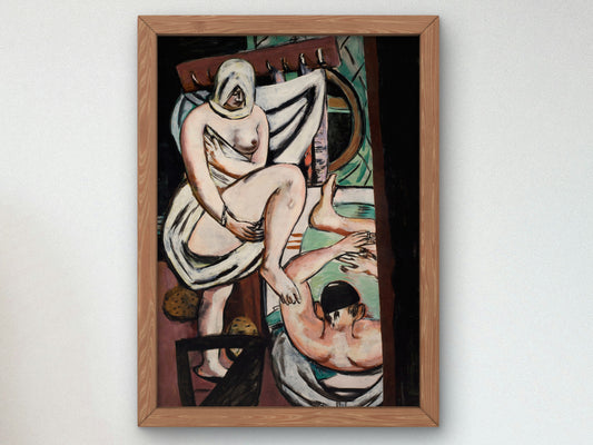 The Bath by Max Beckmann 1930, Wall Art Print, Fine Art Reproduction, Museum Quality Decor, Poster
