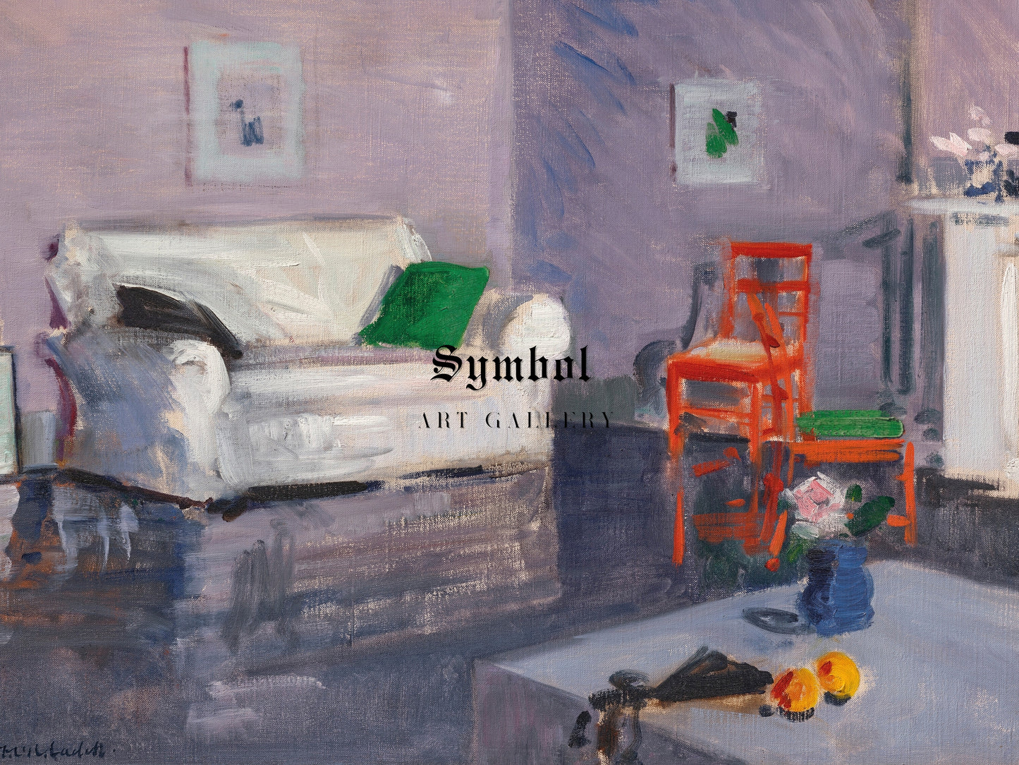 The White Sofa by Francis Cadell 1920, Wall Art Print, Fine Art Reproduction, Museum Quality Decor, Poster