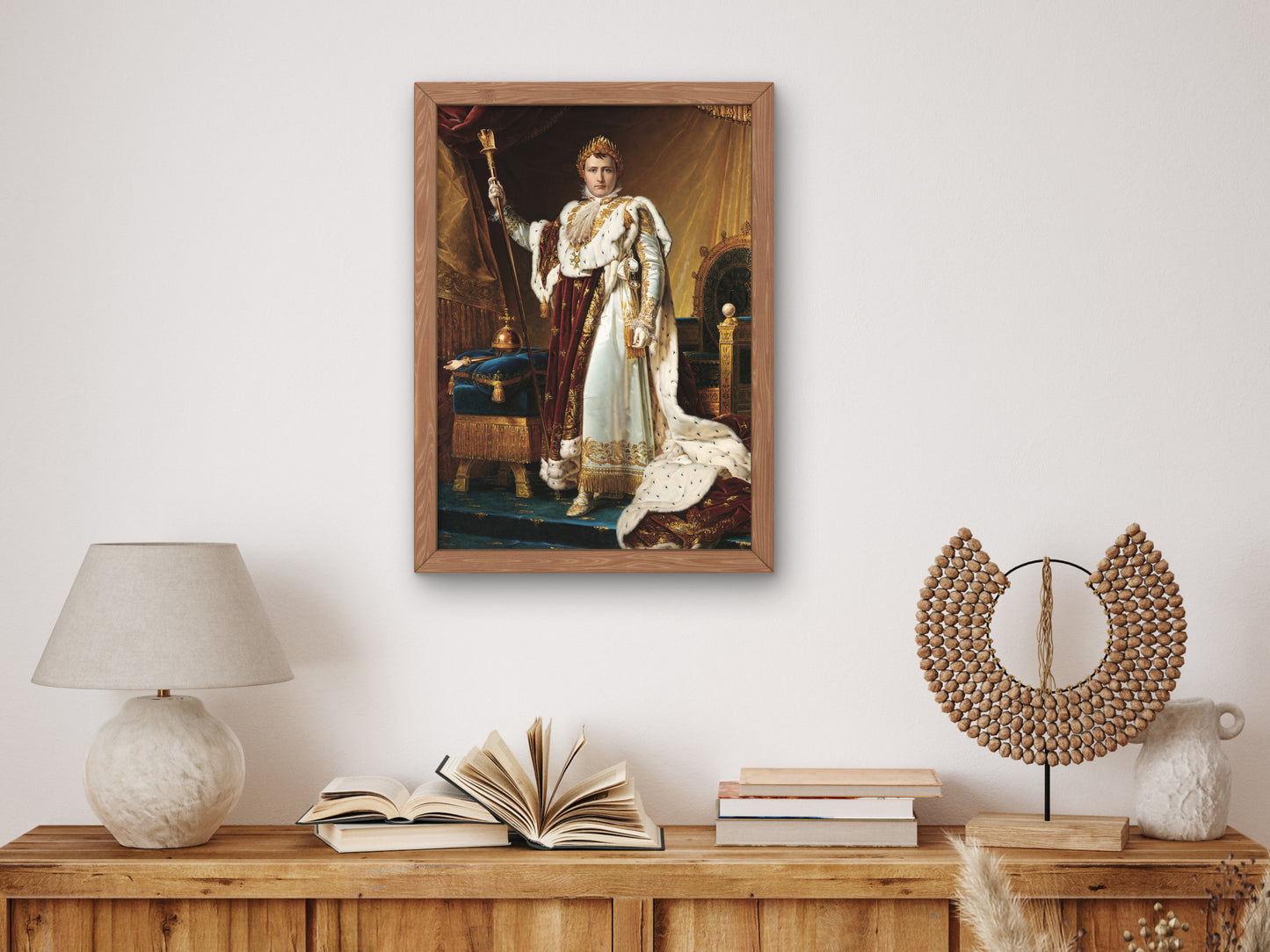 Napoleon I, Emperor of the French, in Coronation Regalia by François Gérard 1806, Wall Art Print, Fine Art Reproduction, Museum Quality