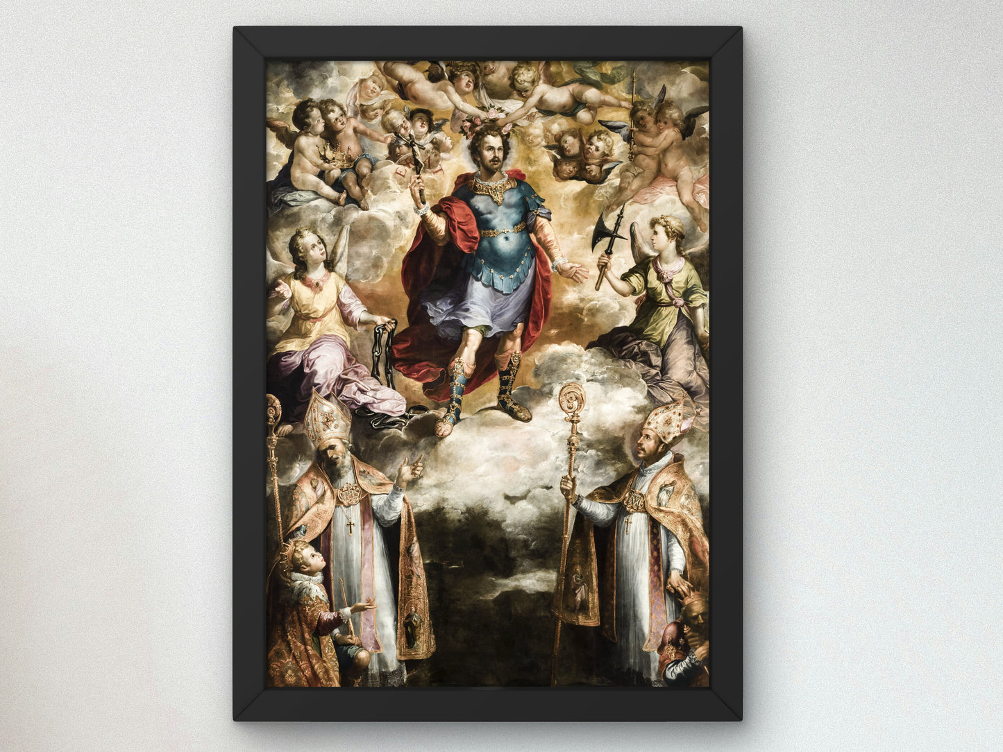 Apotheosis of Saint Hermenegild by Francisco de Herrera the Elder 1620, Wall Art Print, Fine Art Reproduction, Museum Quality Decor, Poster