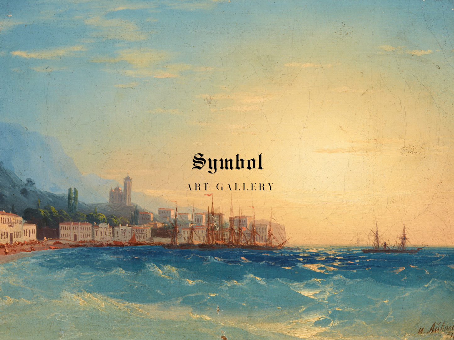 Harbor with Ships by Ivan Konstantinovich Aivazovsky 1858, Wall Art Print, Fine Art Reproduction, Museum Quality Decor, Poster