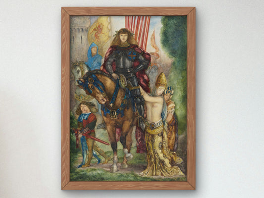 Soldier and Captives by Gustave Moreau, Wall Art Print, Fine Art Reproduction, Museum Quality Decor, Poster