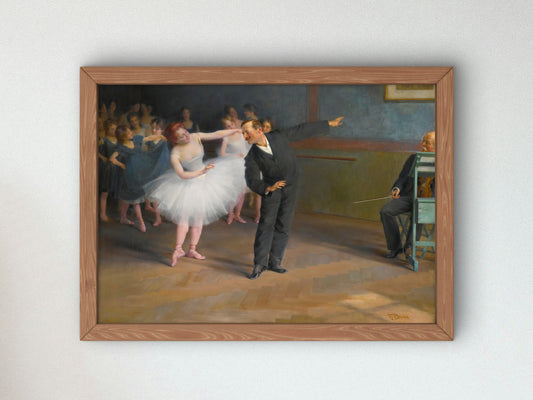 The Dancing School, Prague by František Dvořák, Wall Art Print, Fine Art Reproduction, Museum Quality Decor, Poster