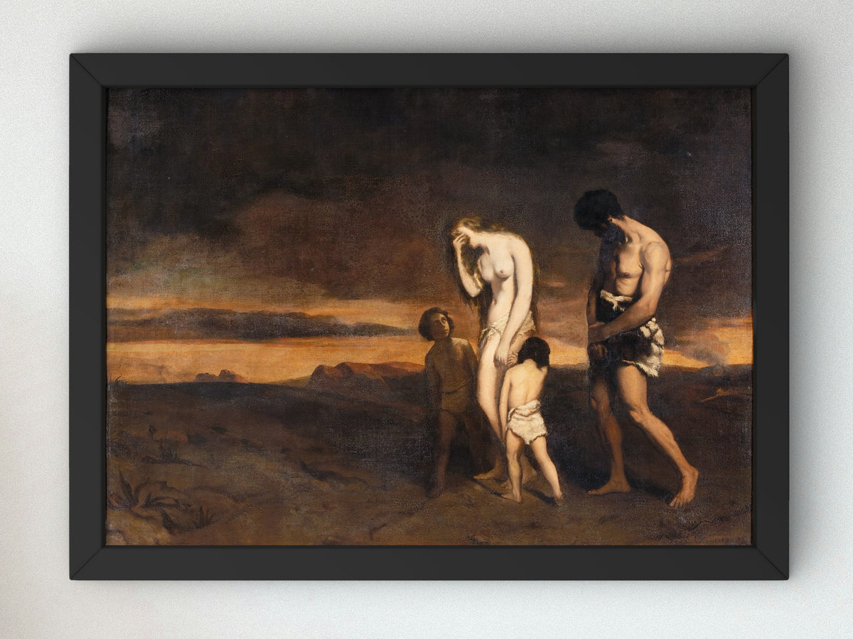 The Punishment of Cain by Théodore Chassériau 1836, Wall Art Print, Fine Art Reproduction, Museum Quality Decor, Poster
