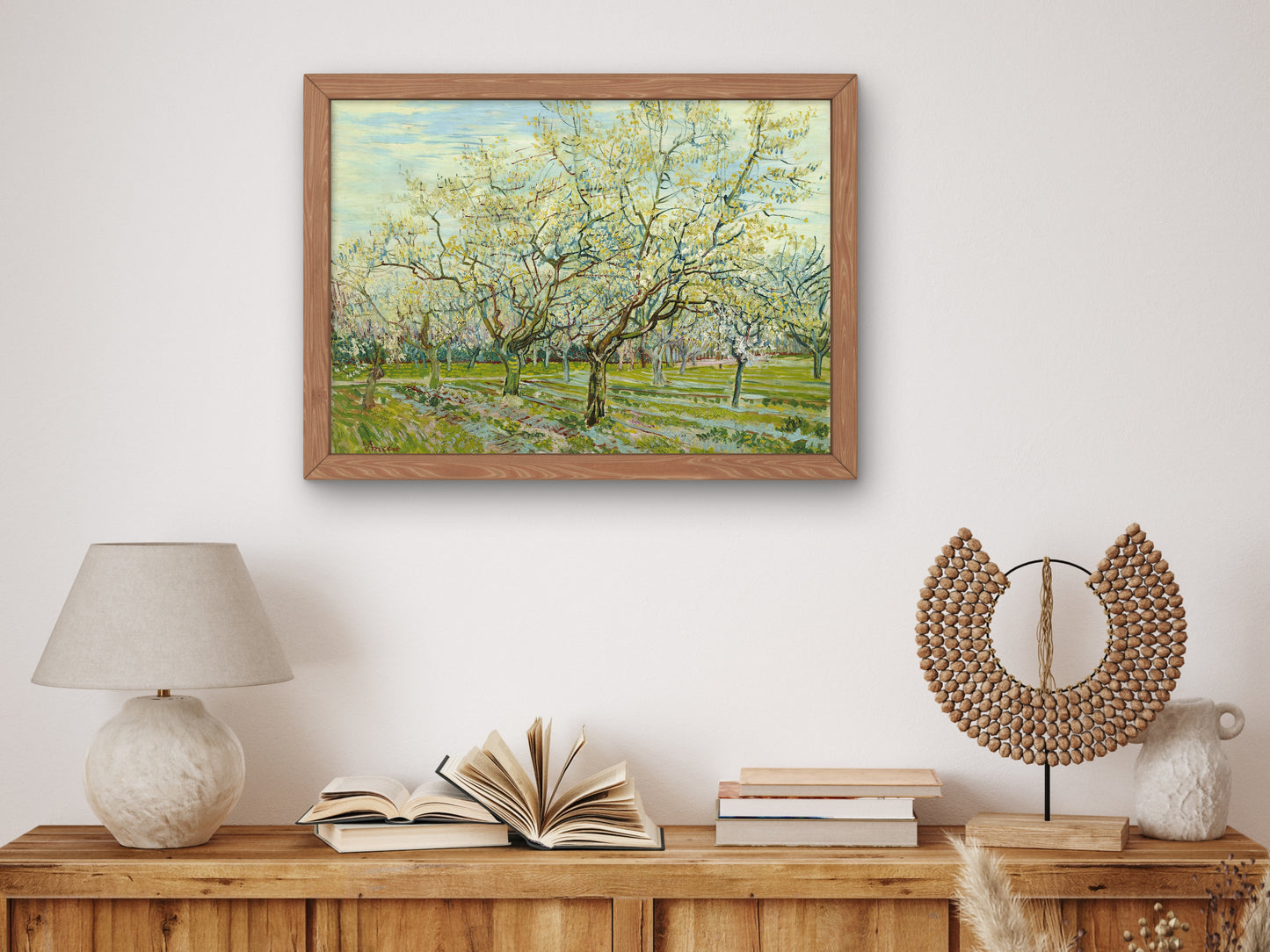 The White Orchard by Vincent van Gogh 1888, Wall Art Print, Fine Art Reproduction, Museum Quality Decor, Poster