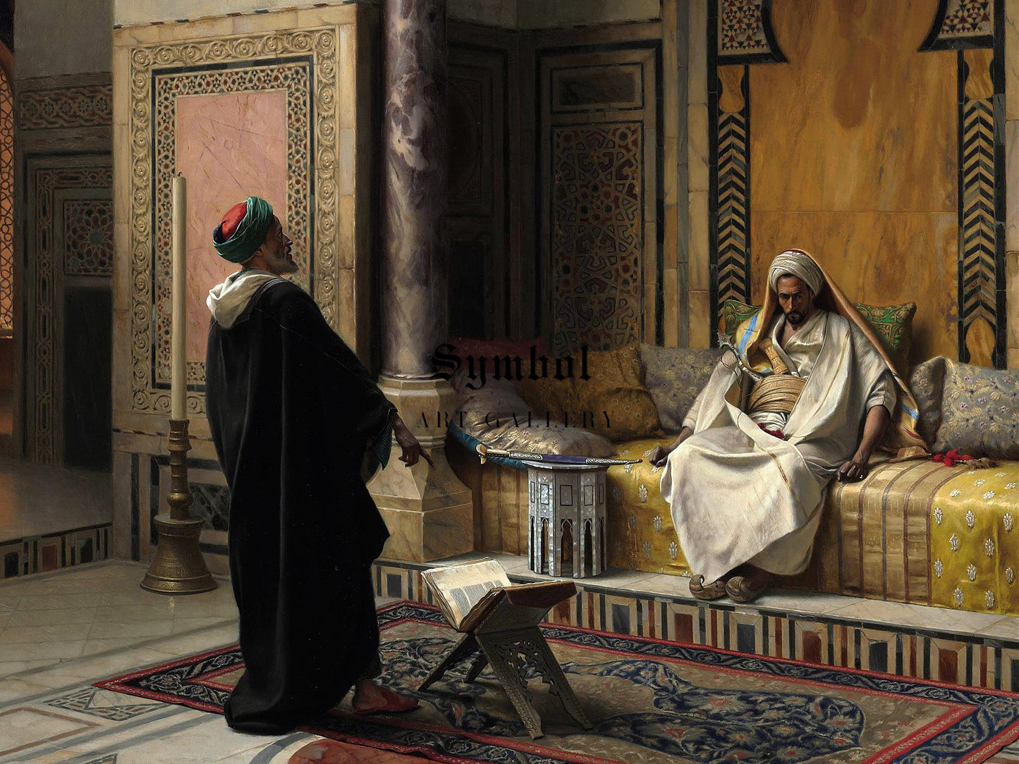 Learned Advice by Ludwig Deutsch 1895, Wall Art Print, Fine Art Reproduction, Museum Quality Decor, Poster