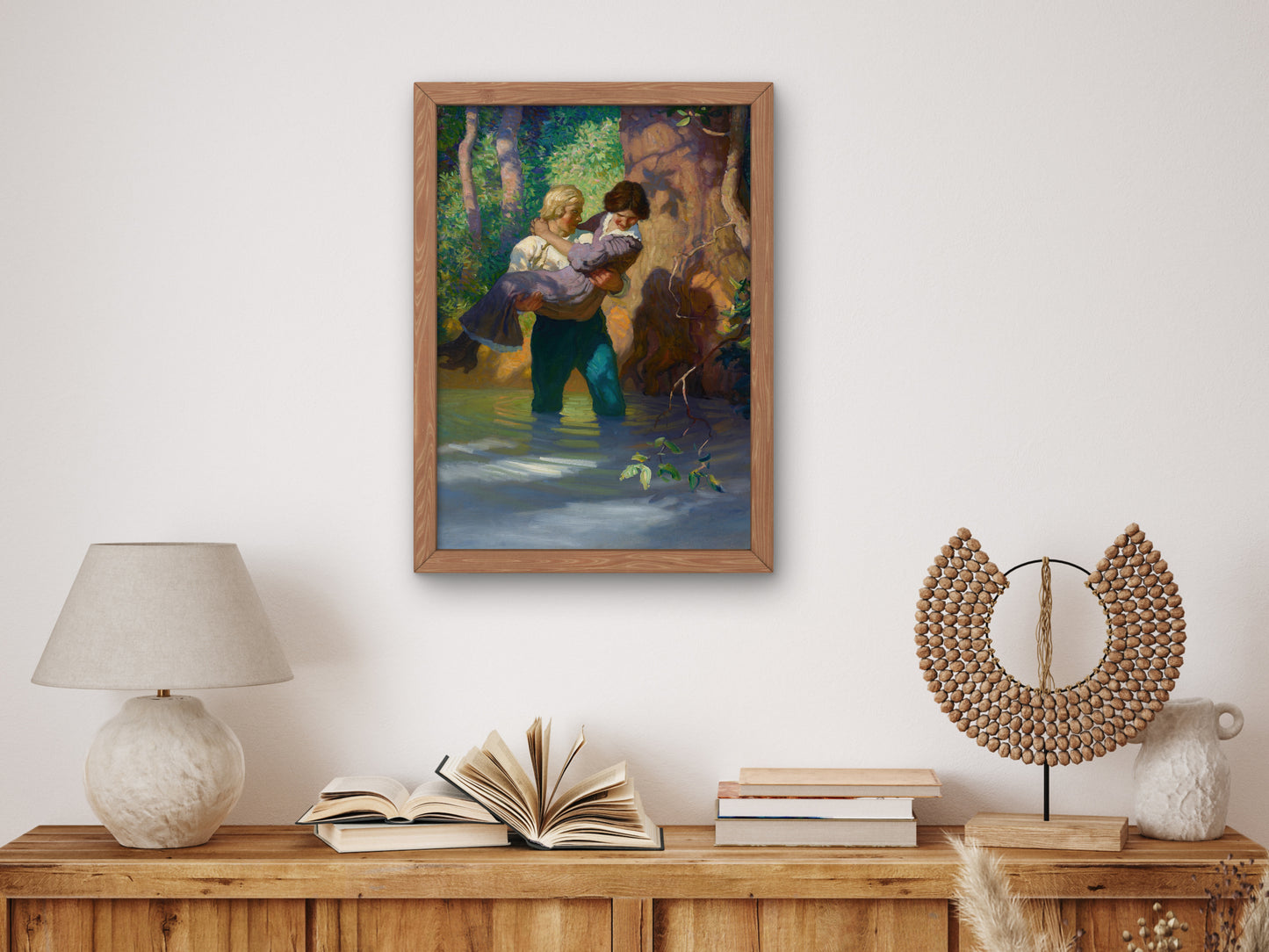 Don't Let Me Fall She Begged by Newell Convers Wyeth 1912, Wall Art Print, Fine Art Reproduction, Museum Quality Decor, Poster