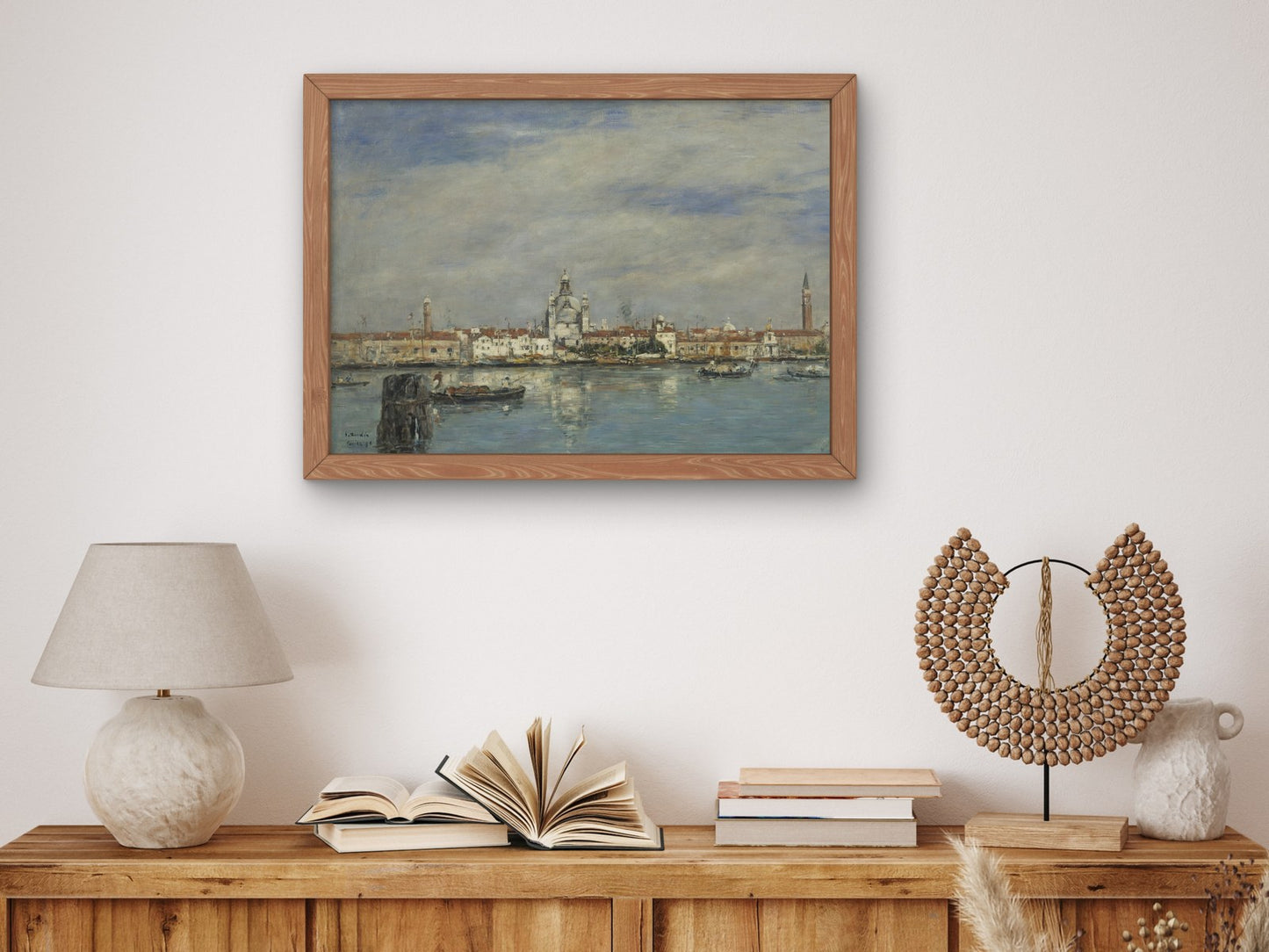 The Grand Canal Venice by Eugène Boudin 1895, Wall Art Print, Fine Art Reproduction, Museum Quality Decor, Poster