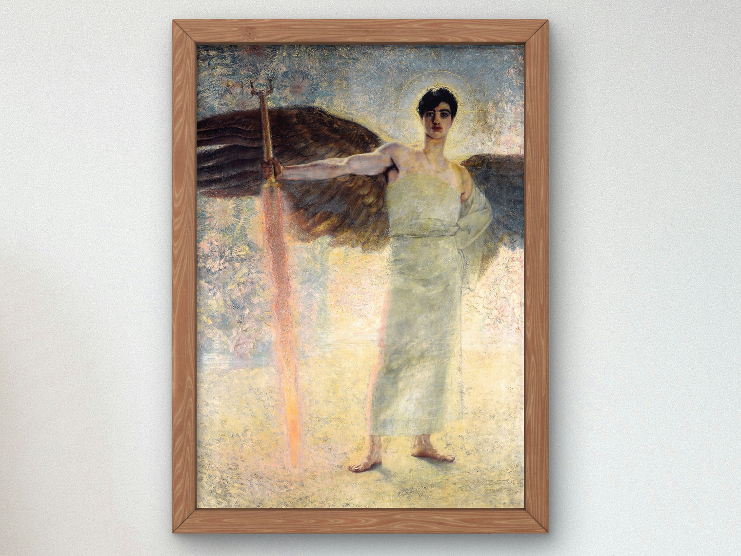 The Guardian of Paradise by Franz von Stuck 1889, Wall Art Print, Fine Art Reproduction, Museum Quality Decor, Poster
